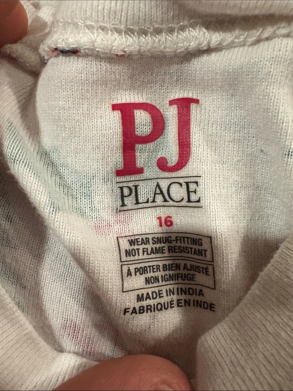 The Children's Place White Top with Pink Logo